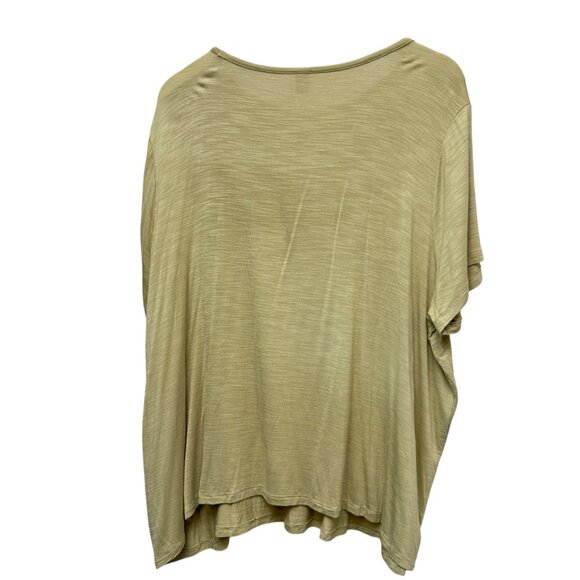 Old Navy Luxe Tee Plus Size 2X Soft Viscose Short Sleeve Womens Top Green - Picture 5 of 6